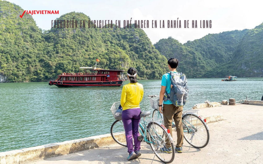 Excursión en bicicleta en qué hacer en la bahía de Ha Long