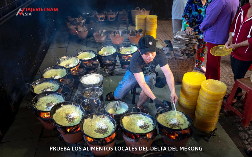 Prueba los alimentos locales del delta del Mekong